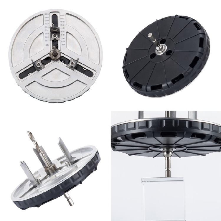 Heavy Duty Adjustable Hole Saw Hole Cutter Drill Bit for Metal Plastic Wood