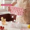 Cute Cat Silicone Ice Cube Mold, Cartoon Press‑Type Ice Maker for Homemade Ice and Popsicle