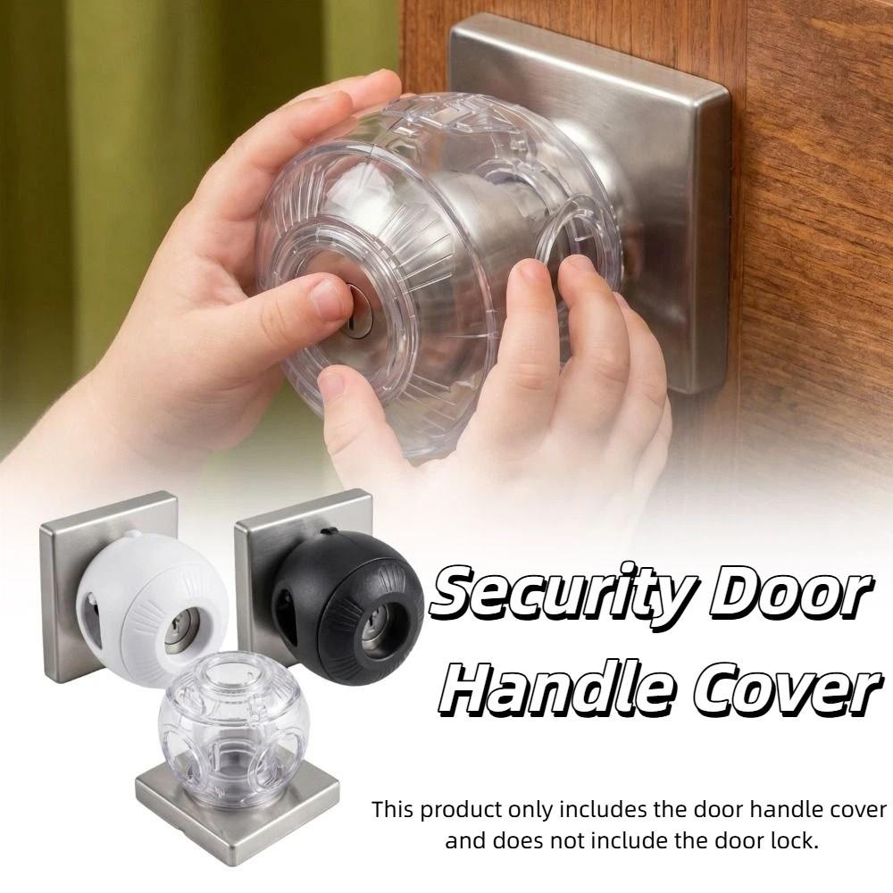 Hard-to-Remove Design Child Safety Door Knob Cover Dual-Lock Door Knob Locks For Toddlers