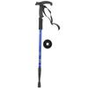 Třídílná hliníková slitina Alpenstock rozšířená rukojeť tlumicí pružina teleskopická trekingová hůl modrá