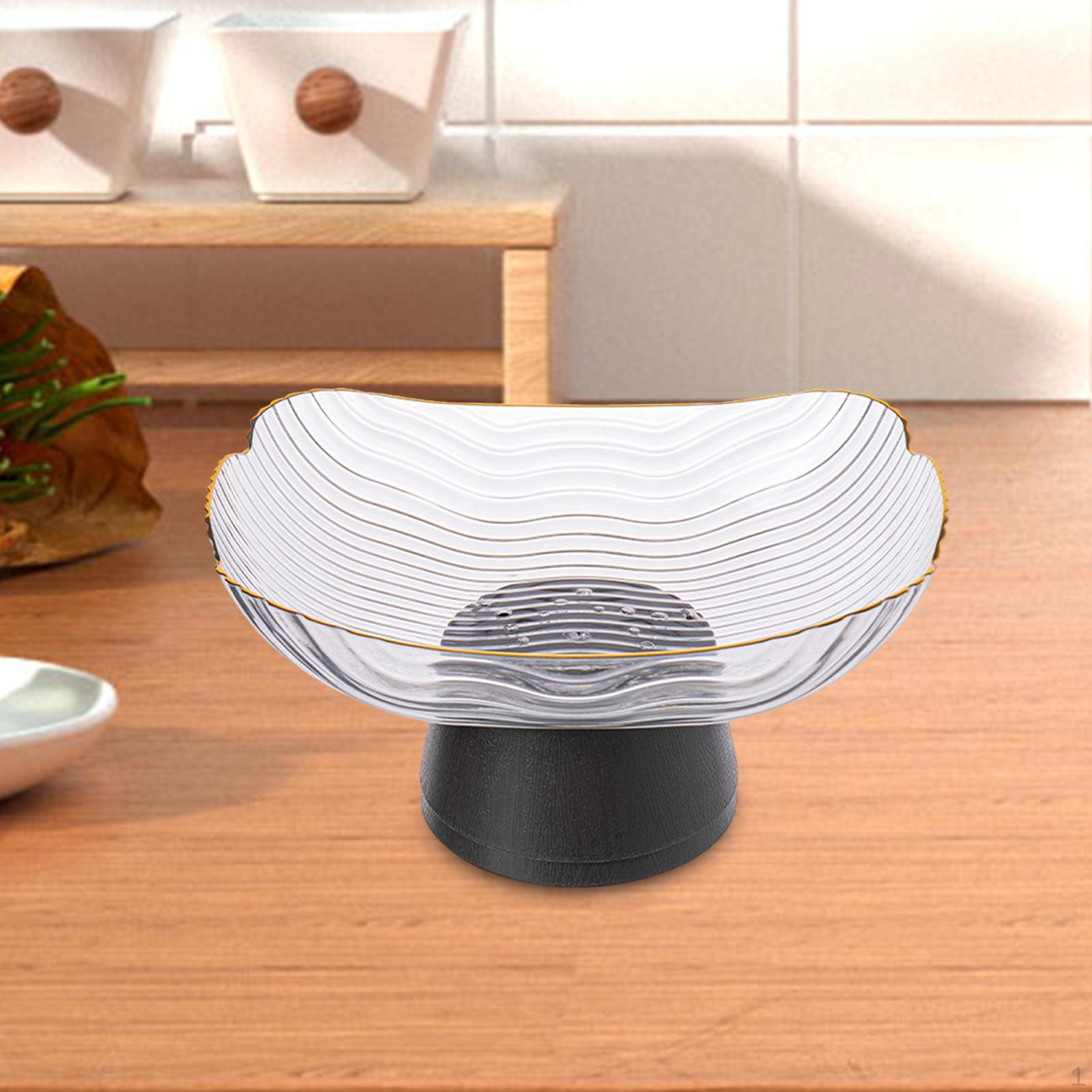 

Decorative Pedestal Bowl Vegetable Holder Multipurpose Trendy Fruit Basket Storage Tray for