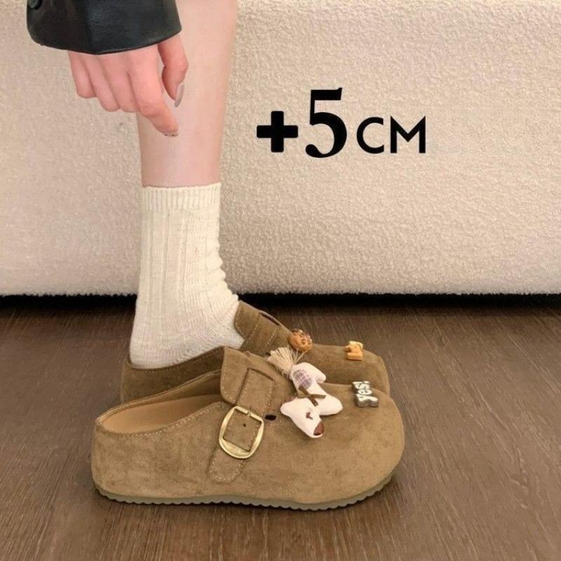 

Baotou Semi-boots, New Style, Thick-soled Lazy Shoes, Women s Shoes 40 верблюд