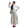 2026 Summer Maternity Fresh Two-Piece: Short-Sleeve T-Shirt + Floral Adjustable Skirt