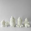 Christmas Snowman Silicone Mold DIY Scented Candle Plaster Resin Ornaments Mold Handmade Soap Candle Making Supplies