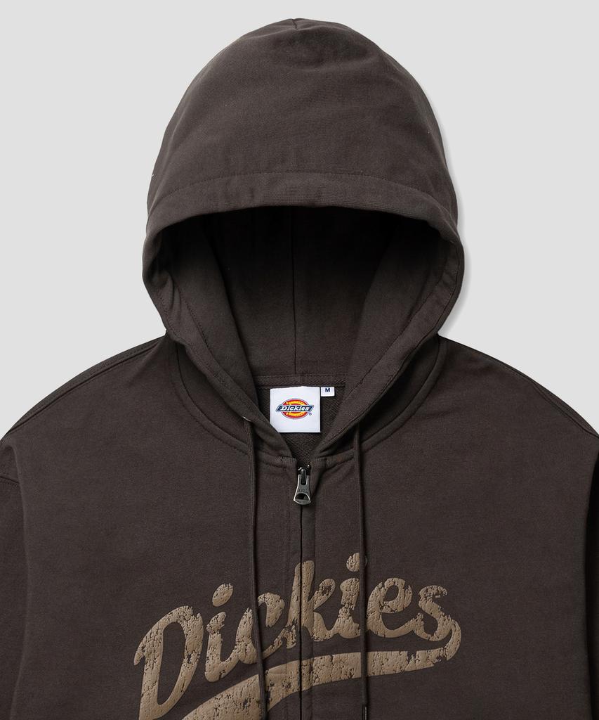 Dickies Baseball Zip-Up Hoodie Brown