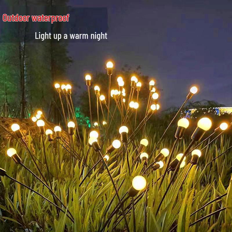 Solar-Glühwürmchen Lichterketten für Terrasse & Garten Außen Dekoration