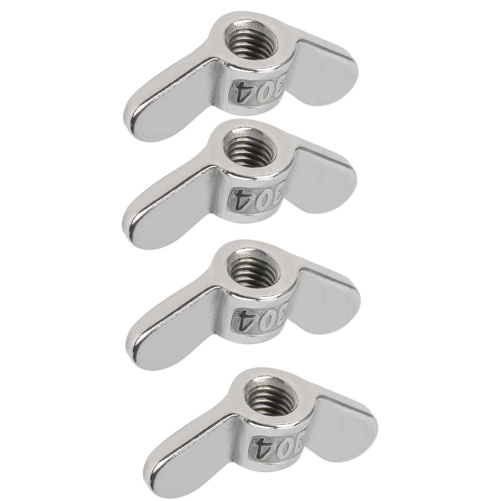 10Pcs M8 Wing Nut Butterfly Nuts 304 Stainless Steel Fastener Hardware Accessory