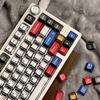 136 Keys Comic Style Colorful Mixed Light Keycaps Original Factory Height Set Classic Minimalist Style Machine Keycap Decoration