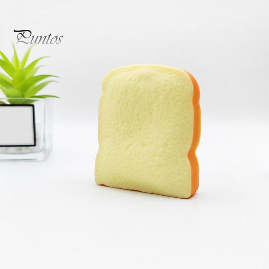 Stress Relief Squeeze Toy 1/2Pcs Simulated Toast Toy, Sliced Bread Sensory Soft Stretchy Fake Food Fidget for Kids Teens Adults Decompression Toys