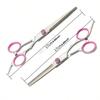 1pcs Professional Hair Cutting Scissor, Stainless Steel Home Hairdressing Scissors, Pink, Hairstyling Tools, Salon Beauty Travel Essentials