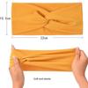 Einfarbiges Stirnband Damen Breit Böhmisch Yoga Haarband Boho Lässiges Haaraccessoire für Tanz Biker