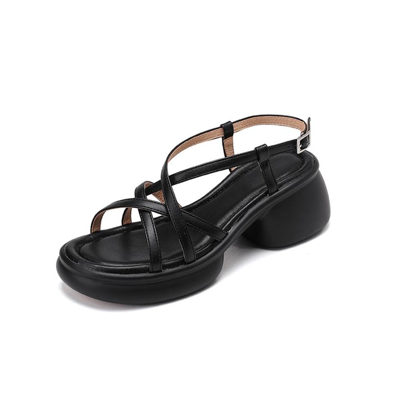 

Meotina Women Sandals Round Toe Chunky High Heels Buckle Platform Narrow Band Ladies Fashion Shoes Summer Beige Black 43 33 чёрный