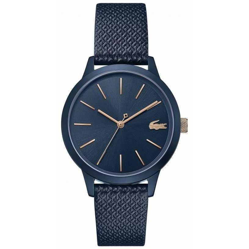 Used Cheap Lacoste quartz ladies watch 2001091 navy/navy same day shipping