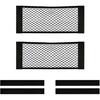 2PCS Universal Car Cargo Net with Adhesive Tape, 9.8×15.7in Trunk Storage Mesh Pocket Wall Mount Organizer Bag for Car RV SUV Boat Truck Camper Van