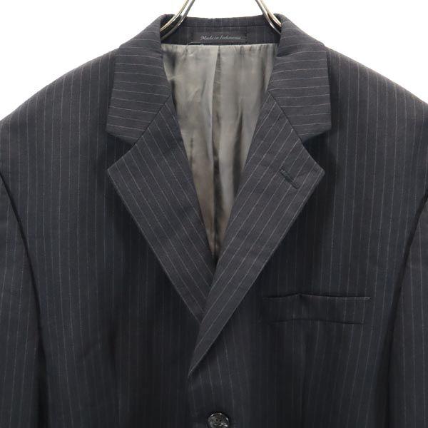 Chaps Stripe 100% Wool Tailored Jacket Navy System Men's Used