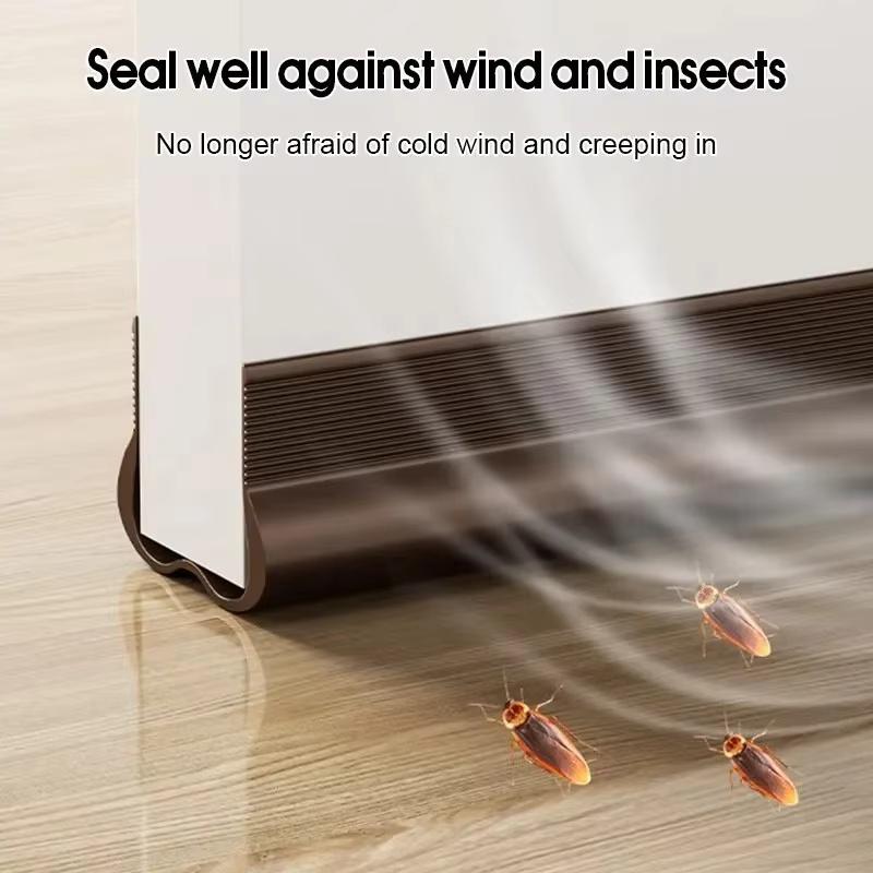 1pc 93cm/36.61in Soundproof Door Bottom Sealing Strip Insect Prevention Self-adhesive Draught Excluder Home Weather Stripping