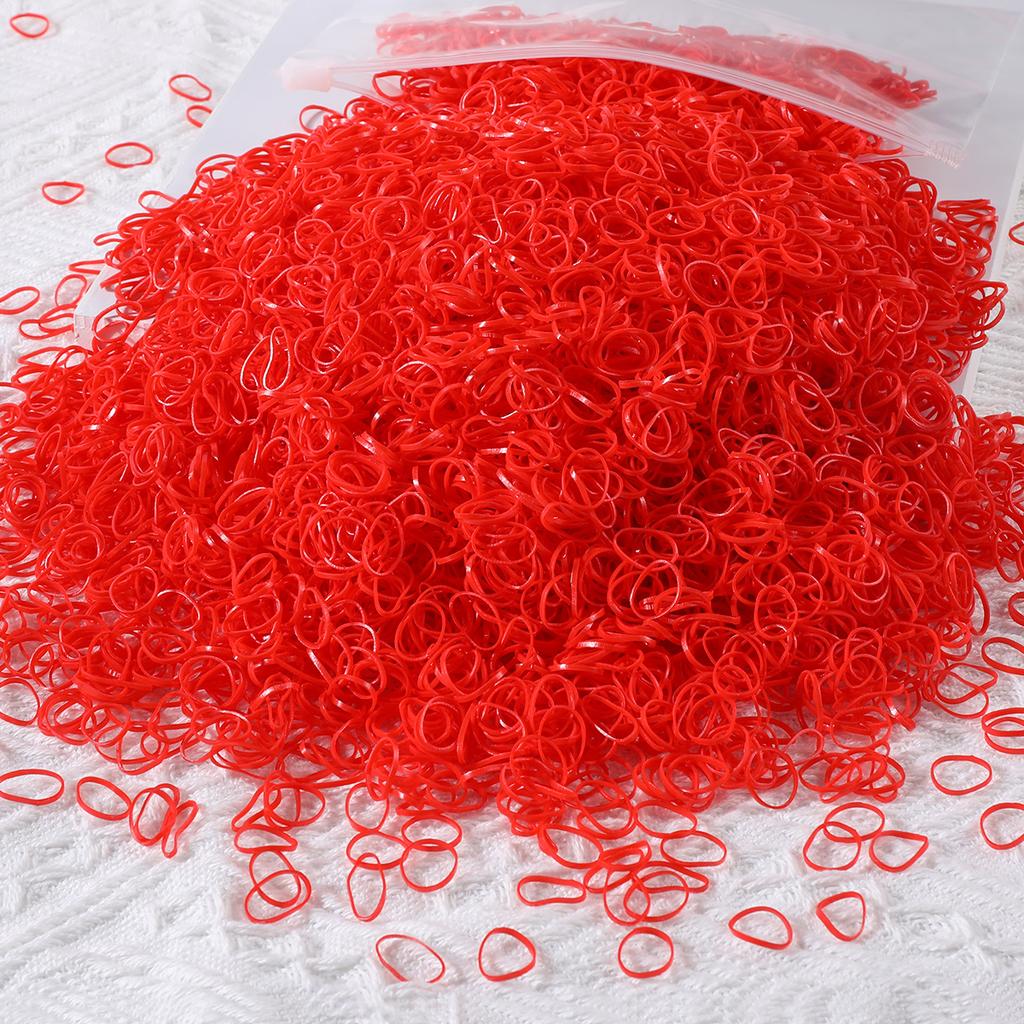 1000/2000Pcs Colorful Small Disposable Hair Bands Scrunchie Girls Elastic Rubber Band Ponytail Holder Hair Accessories Hair Ties