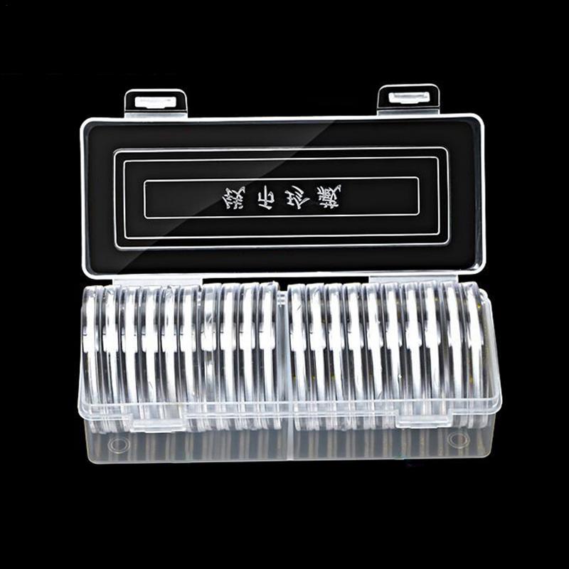 20pcs Ancient Coins Coin Storage Box For 18/23/28/33/38 Mm Coins Coin Holder Capsules Clear Case Box Coins Storage Box Protector