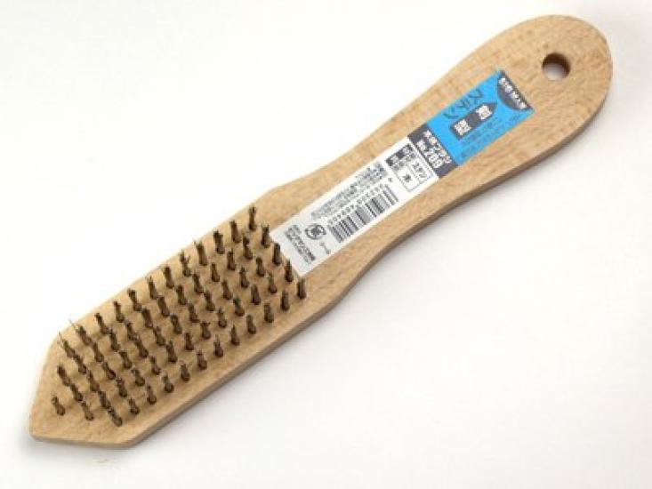 

Bigman Stainless Steel Brush Oval Type Wooden Handle #210