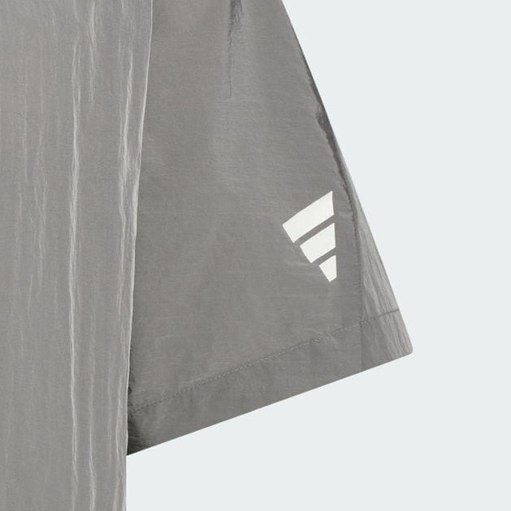 Adidas Fos Series Minimalist Comfortable Fashionable Versatile Short Sleeve Shirt Men shirts Light-Gray Bright-White KB5947