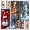Christmas Snowman Phone Case Cover for Redmi 14C 10C Note 15 14 13 12 10 11 K40 Pro Plus 5G Shockproof Soft TPU Shell Funda Bag