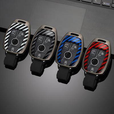 Alloy Car Remote Key Case Cover Protect Shell Bag For Mercedes Benz A B C E R S Class W204 W205 W212 W213 W176 GLC CLA AMG W177