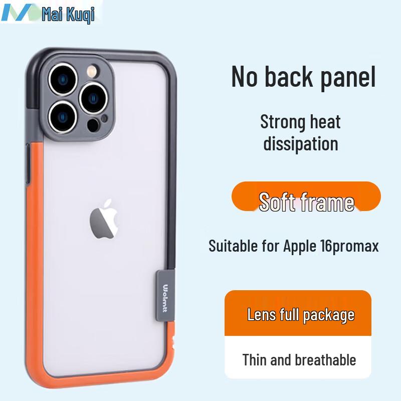 

Maikuqi Breathable No-Back Silicone Phone Case for iPhone 16 Pro Max