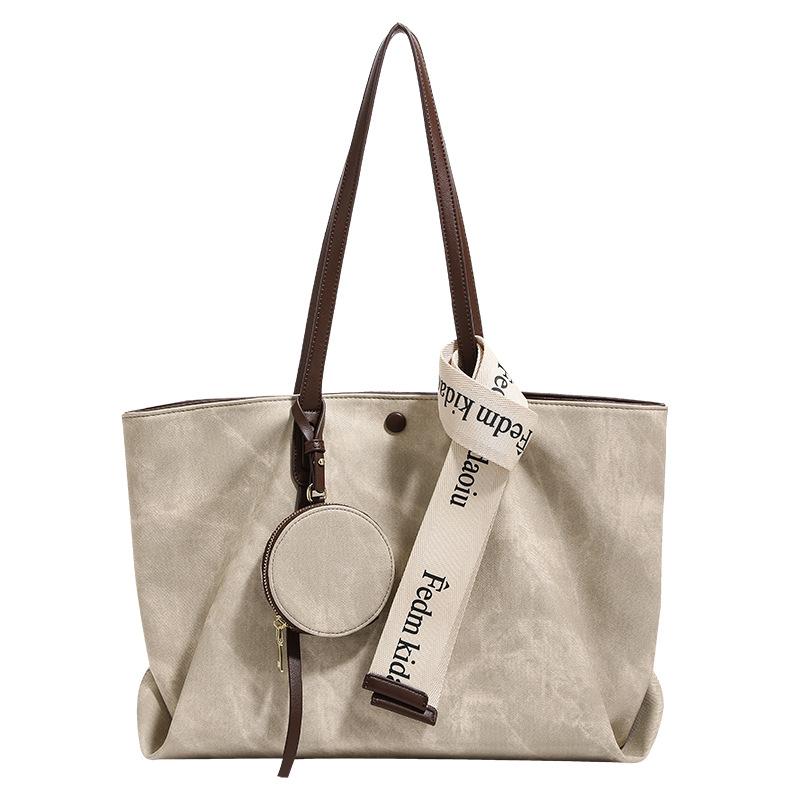 

New PAYOT Synthetic Leather Tote Bag, Shoulder Bag Regular Women s Greige PYFJ1078 42.9*15.0*25.9CM