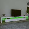 Vidaxl Szafka Pod Tv Z Oświetleniem Led, Biała, 290X36,5X40 Cm