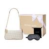 Michael Kors Empire Logo Print Medium Chain Link Canvas Clutch Crossbody Bag Women Handbags White 32H3G8EW6B0160