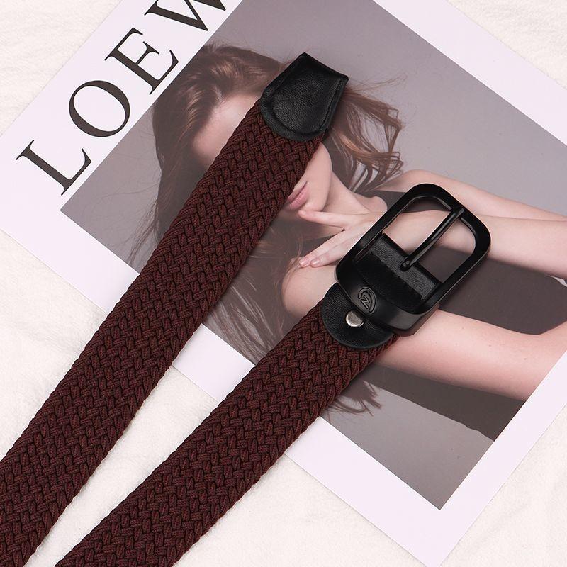Stylish Canvas Woven Waist Belt For Women Featuring Versatile And Design Chic