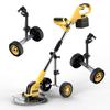 Weed Wacker Auxiliary Wheels Adjustable Height Lawn Mower Attachment Wheels Walk Behind String Trimmer Wheels for Easy Push Weed Trimmer