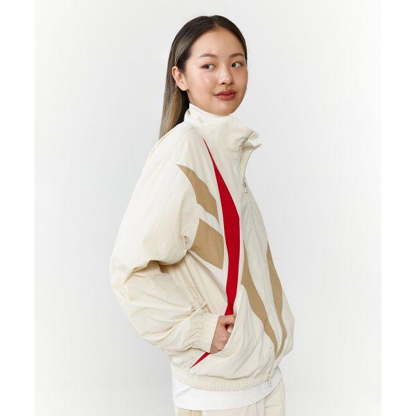 Reebok X Vector Stand Collar Loose Casual Long Sleeve Windbreaker Unisex Outerwear Beige REJU4EJ30I1