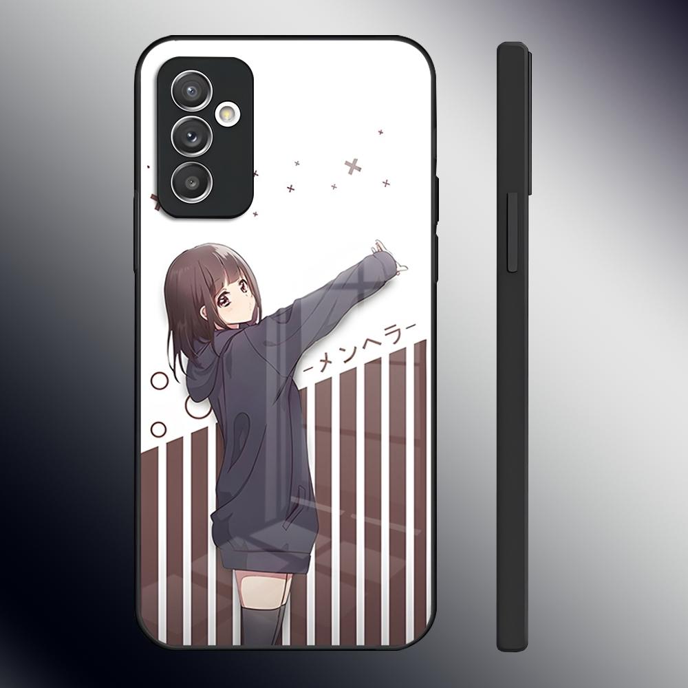 M-Menhera Chan Comic Phone Case For Samsung S24 Ultra S23 S22 S20 Fe S21 Plus A54 A34 A24 A53 A13 A16 Glass Back Cover