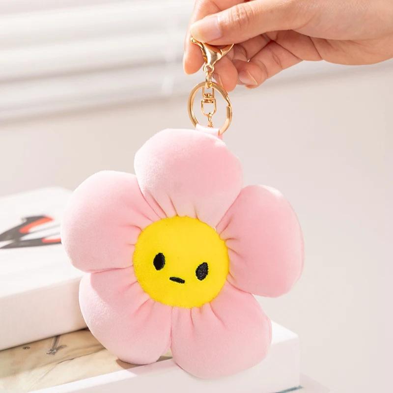 

Милый Подсолнух Плюшевый Брелок Автомобильный Брелок Плюшевый Брелок Для Женщин Дам Студентов Сумка Подвеска Ювелирные Изделия Аксессуары Брелок Подарки 13cm розовый