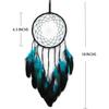 Dream Catcher Handmade Blue Feather Dreamcatchers Wall Hanging Ornament for Kids Home Decoration Girl Bedroom Craft Gift