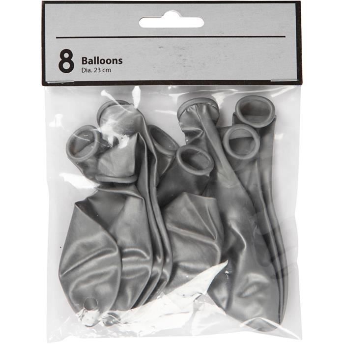 Ballons - HAPPY MOMENT - Réf 59172 - Caoutchouc naturel - Hélium - 8 pièces