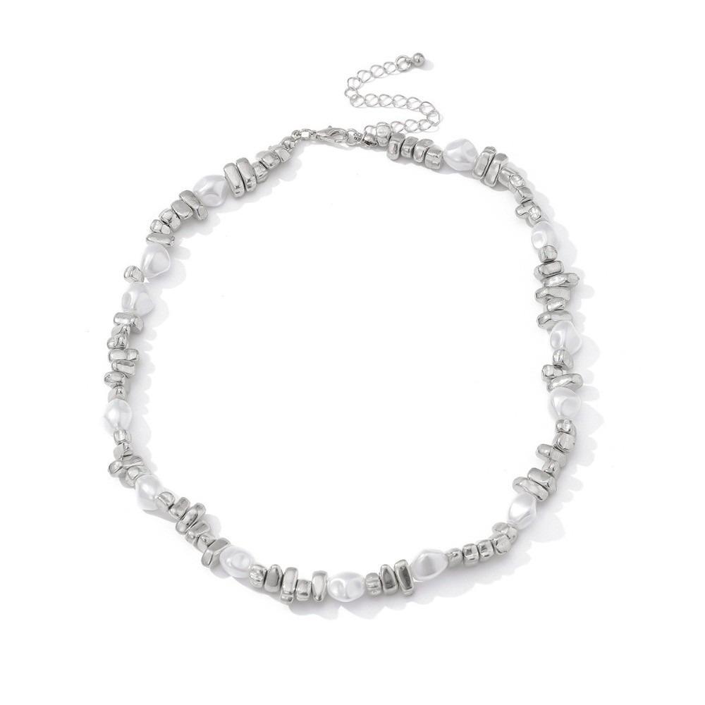 Boho Bead Necklace Geometric Clavicle Chain Vintage Love Heart Choker  Ladies