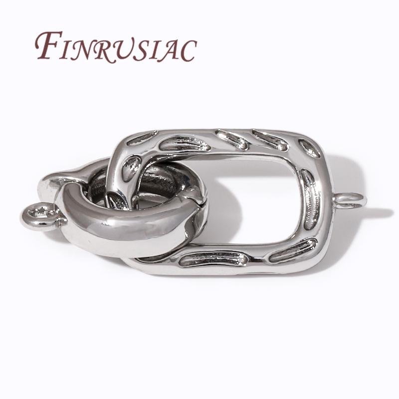 18K Echtgold Plated Endverschlüsse Verbinder Für Schmuckherstellung, Armband/Halsketten Verschluss Komponenten, DIY Perlenzubehör