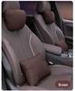 Suede Lumbar Pillow for Maybach: Headrest Cushion and Neck Support.