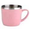 Insulated Wheat Straw Cup Stainless Steel Travel Mug Coffee Mug Water Cup  Office Use