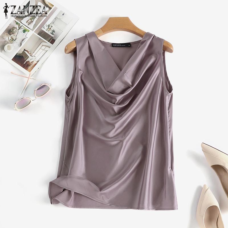 ZANZEA Womens Casual Sleeveless Summer Tank Tops