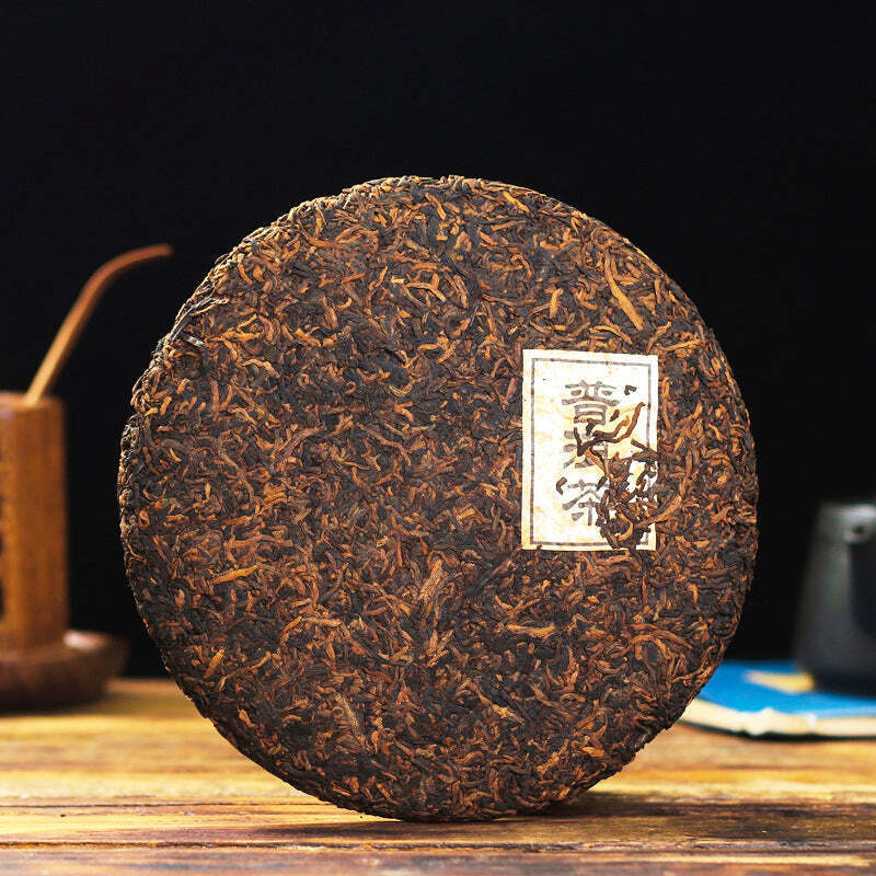 357g Yunnan Pu'er Ripe Tea Menghai Palace Puerh Cooked Tea Cake Aged Pu-erh Tea
