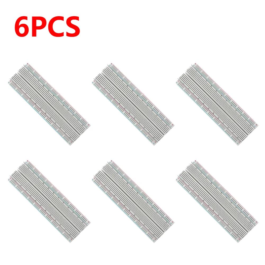 Breadboard 830 Point Circuit Boards Solderless Universal Experiment Boards Spliceable for Circuit Assembly and Commissioning