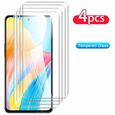 4 Stück Vollbild-Displayschutzfolie aus gehärtetem Glas für OPPO A17 A78 4G 5G A98 A58 A57 A57S A77 A77S Realme 8 8i 9 9i 10 11 4G Pro+ 5G