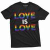 Kjærlighet er Kjærlighet LGBTQ T-skjorte Gay Lesbisk Herre Dame Tee Pride Måned Paradeskjorte