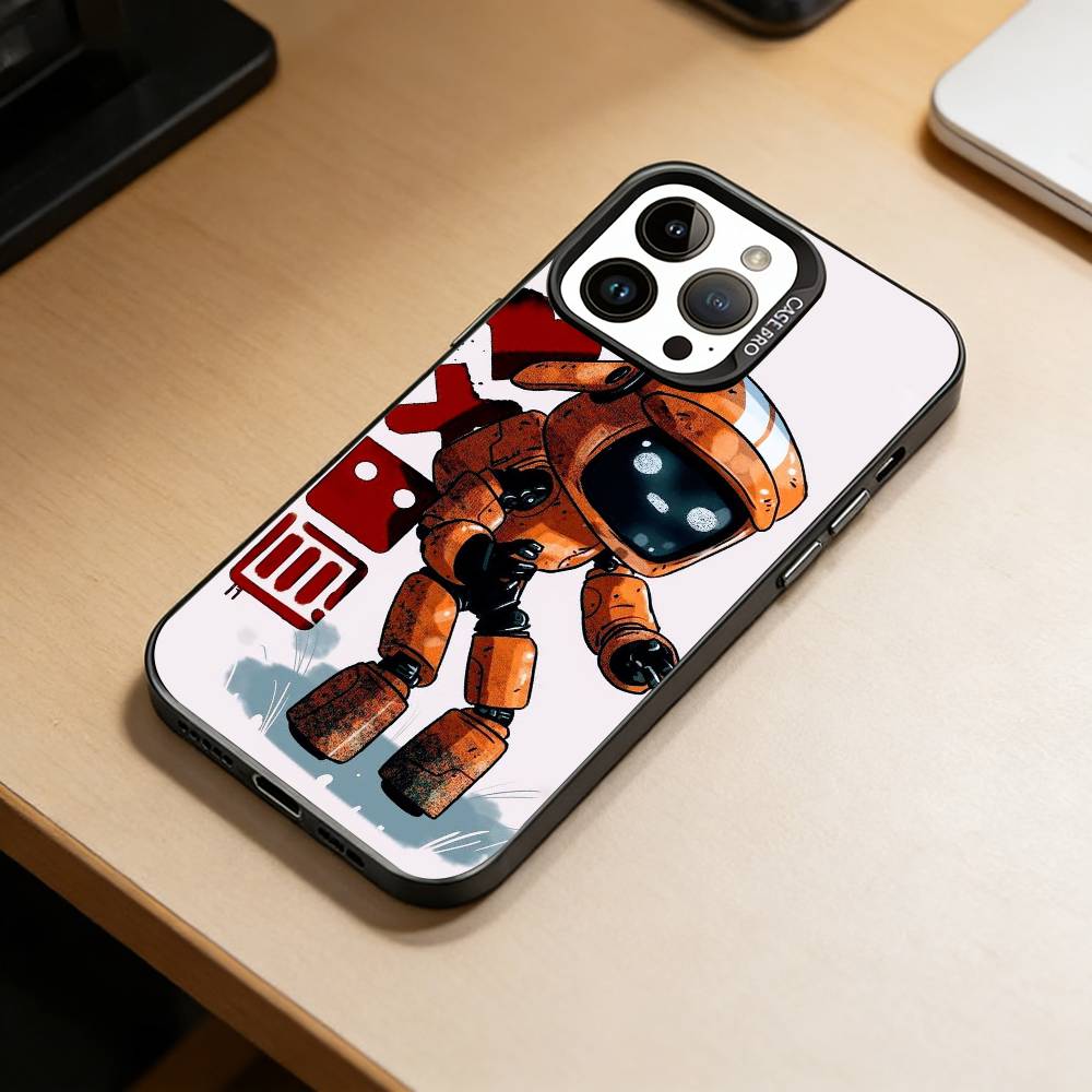 

Love, Death & Robots Phone Case For iPhone 17,16,15,14,13,12,11 Plus,Pro Max,XS,Colored Silver Plated Inside Cover iPhone16pro
