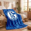 Schalke 04 Thema Fleecedecke Gemütliche Weiche Plüschdecke für Schlafzimmer Couch Reise