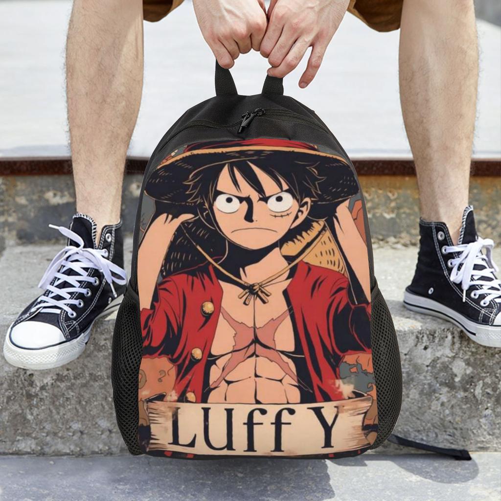 Back To School Season Snack Storage Luffy (31) Bookbag One Piece Couple Backpack