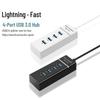 4-Port USB 3.0 HUB with LED Strip and Card Reader - Extreme Speed Version